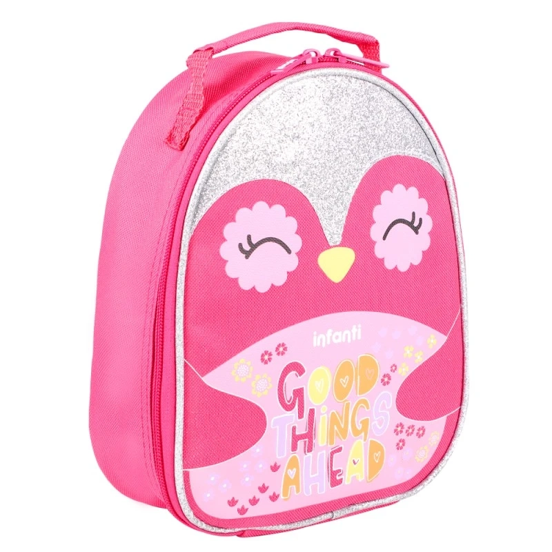 LONCHERA INFANTI MODELO PINGÜINO BTS23 ROSADA - 2