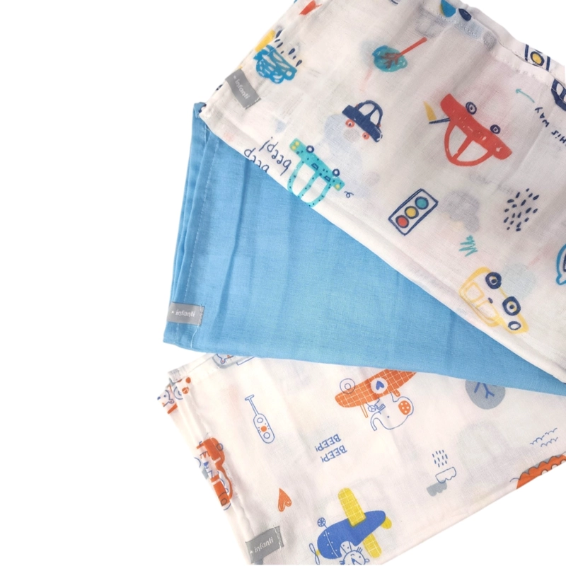 PACK 3 TUTOS INFANTI CELESTE 75X75CM - 1