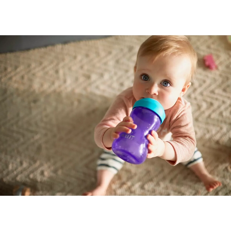 VASO CON BOQUILLA BLANDA AVENT SCF802/02 300ML 9M+ MORADO - 2