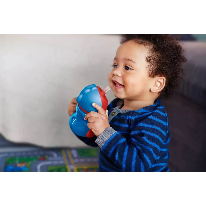 VASO BOMBILLA FLEXIBLE 200ML AVENT DINO AZUL 9M+ SCF796/01 - 3