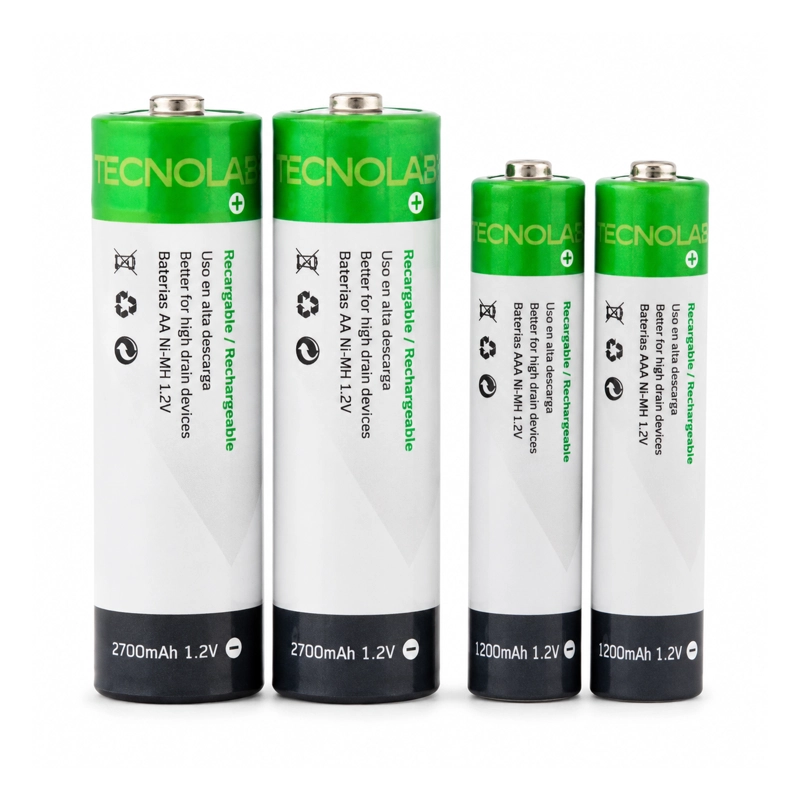 CARGADOR DE PILAS MULTIFUNCIONAL TECNOLAB TL834 + 4 PILAS - 3