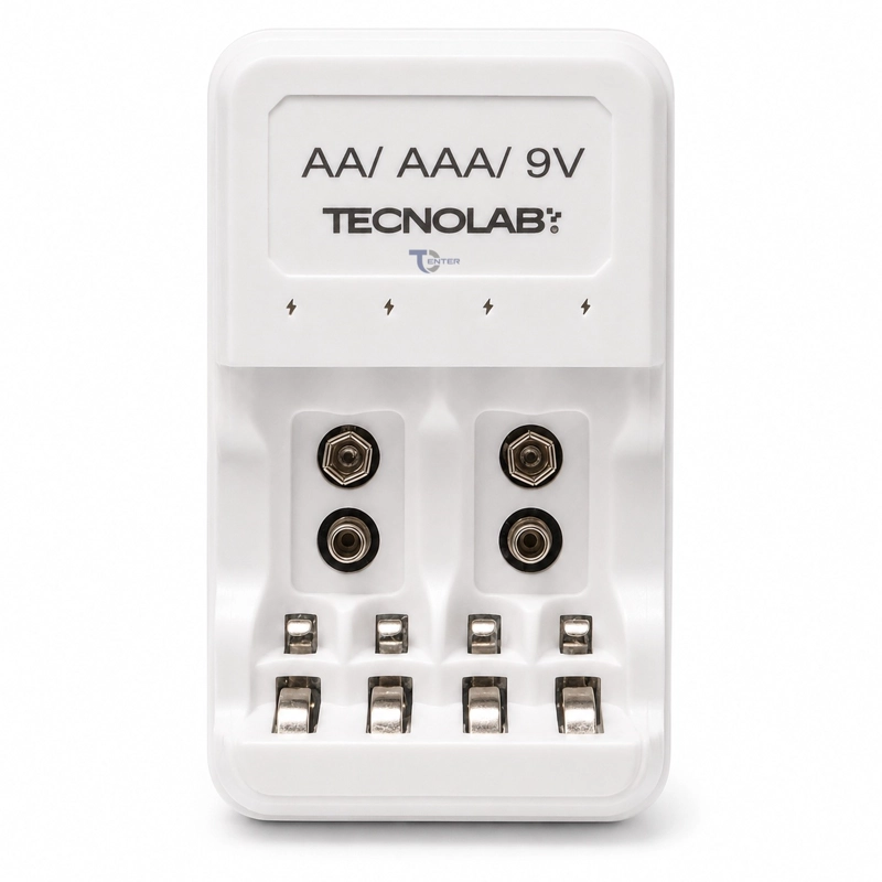 CARGADOR PILAS TECNOLAB TL833 AA AAA 9V - 3