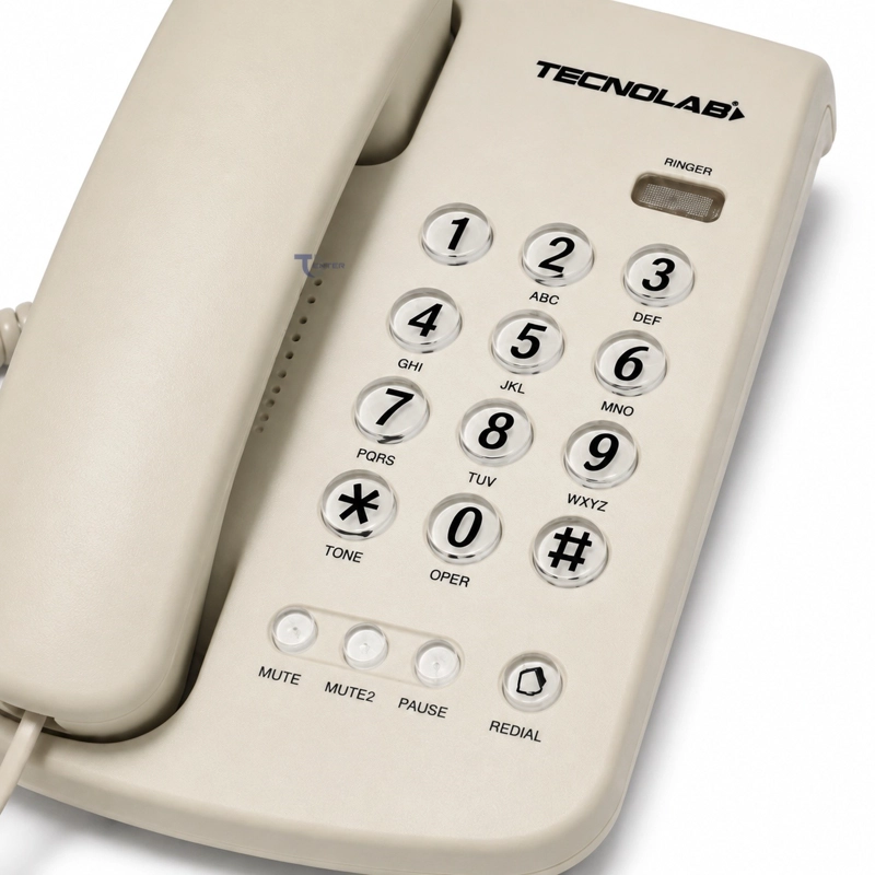 TELE FONO SOBREMESA TECNOLAB TL483 BLANCO - 3