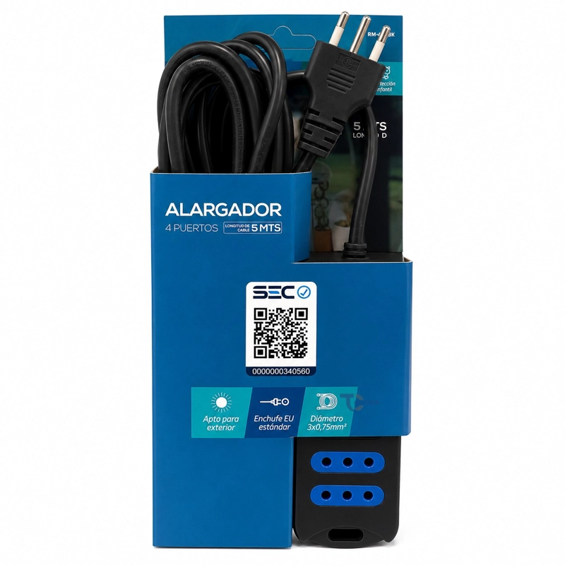 ALARGADOR ELE CTRICO RAIMAX 5M 4 POS RM0061BK NEGRO - 1