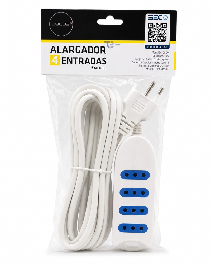 ALARGADOR DBLUE DBEXP004W 3M 4 POS BLANCO - 1