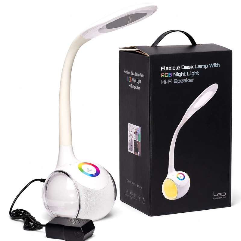 LAMPARA LED RGB FLEXIBLE CON PARLANTE BLUETOOTH DBG240 - 4