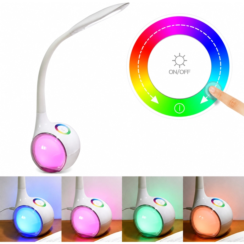 LAMPARA LED RGB FLEXIBLE CON PARLANTE BLUETOOTH DBG240 - 5