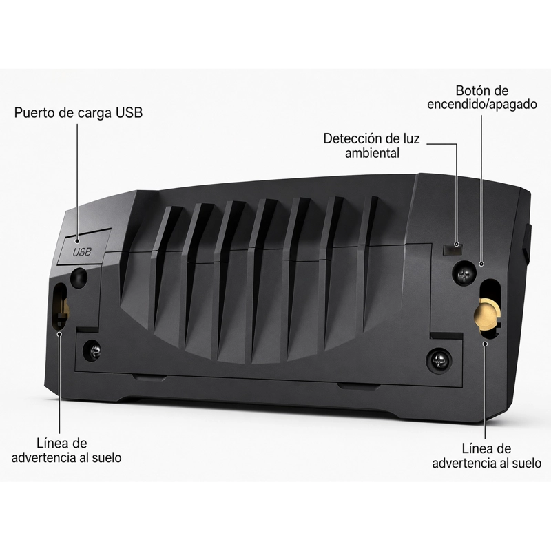 LUZ TRASERA BICICLETA MEILAN X5 CONTROL Y LASER - 4