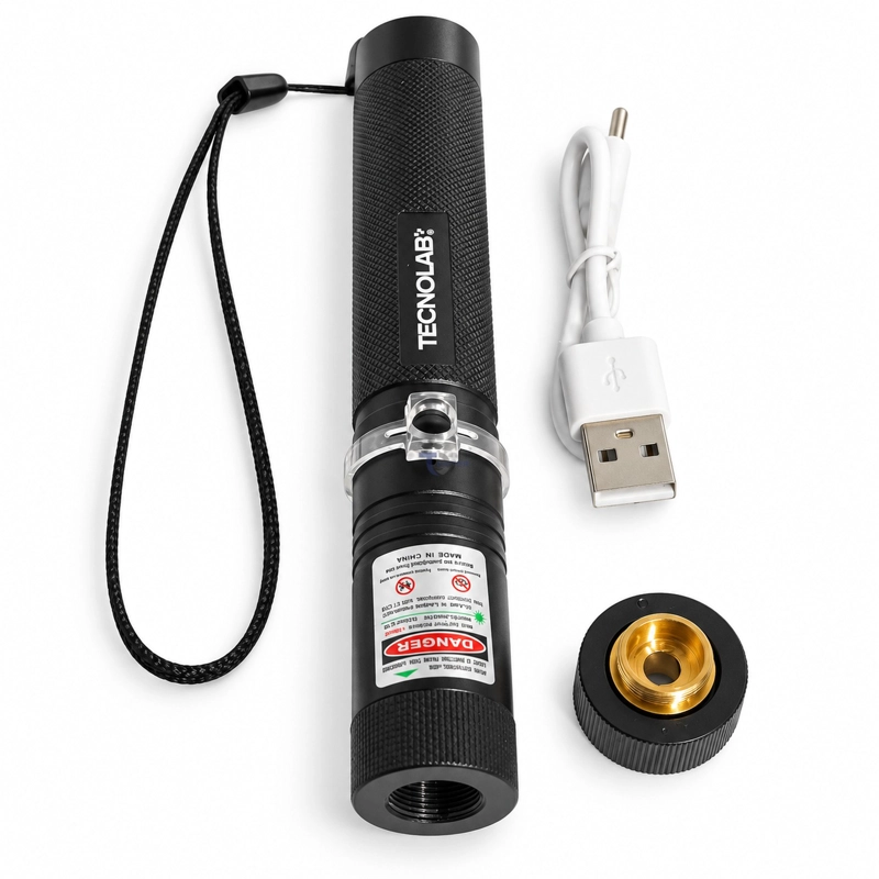 PUNTERO LASER VERDE RECARGABLE USB-C TECNOLAB TL-725 - 4