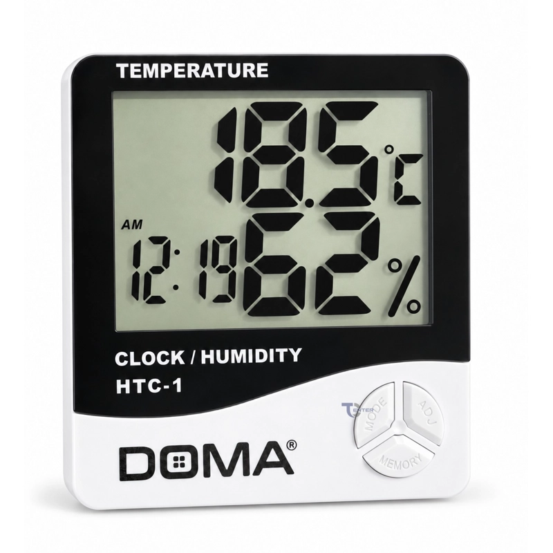 RELOJ DIGITAL DOMA TERMOHIGROMETRO HUMEDAD DM0053 - 1