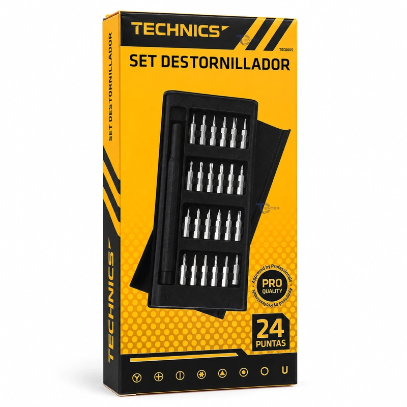 SET DESTORNILLADOR PRECISION TECHNICS TEC0005 24 PUNTAS - 4