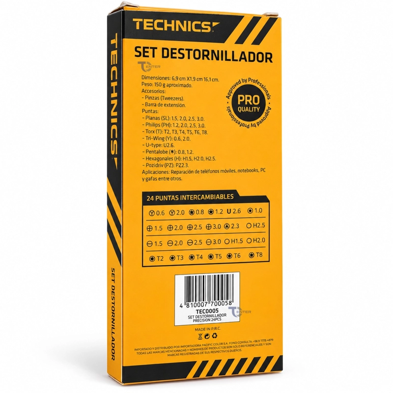 SET DESTORNILLADOR PRECISION TECHNICS TEC0005 24 PUNTAS - 5