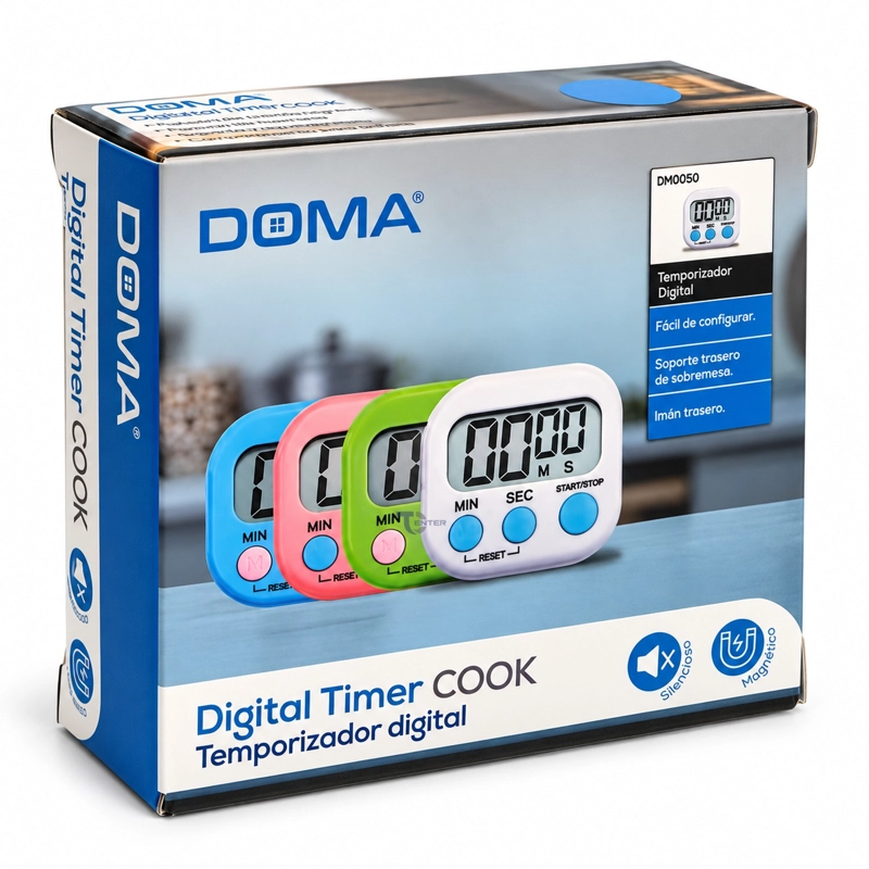 TEMPORIZADOR DIGITAL DE COCINA DOMA DM0050BL AZUL - 5