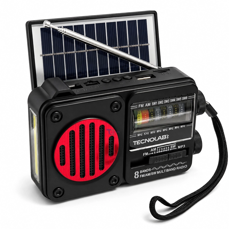 RADIO SOLAR BLUETOOTH 8 BANDAS TECNOLAB TL847R - 1