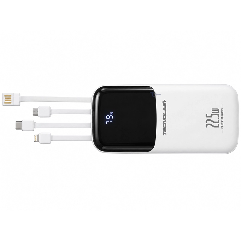 POWER BANK TECNOLAB TL780W 15.000 MAH 22,5 W BLANCO - 2
