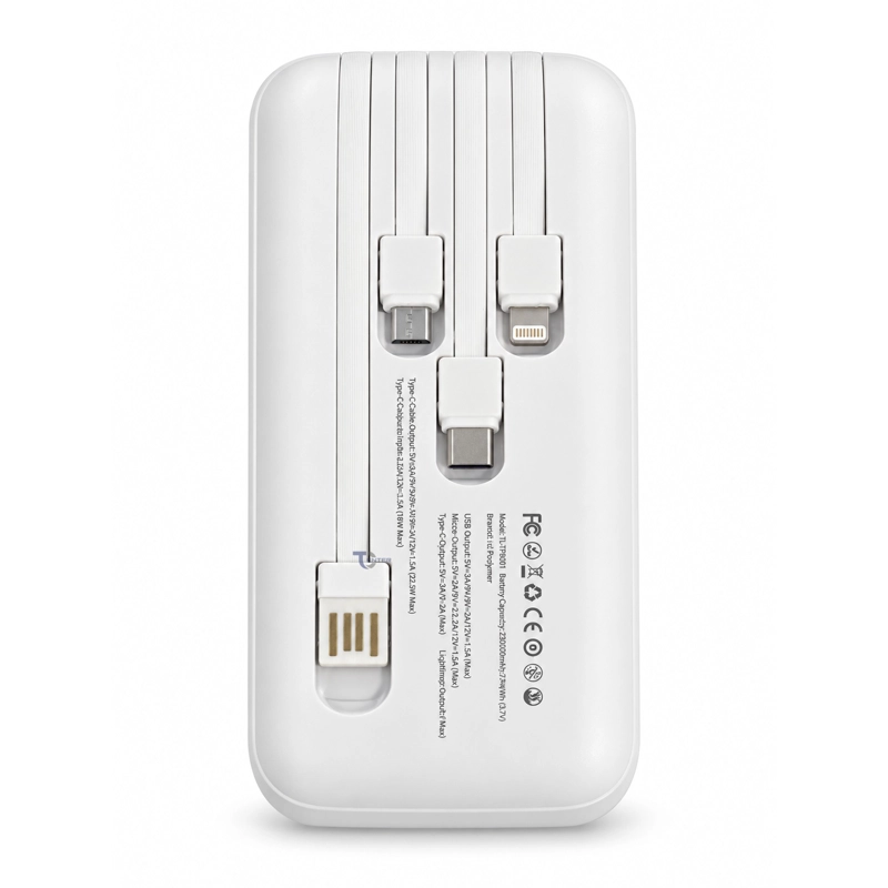 POWER BANK TECNOLAB TL780W 15.000 MAH 22,5 W BLANCO - 5