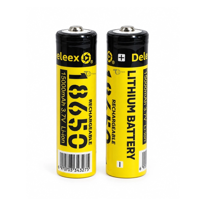 PACK 2 BATERIAS DELEEX 18650 3,7V PUNTA M2 - 3