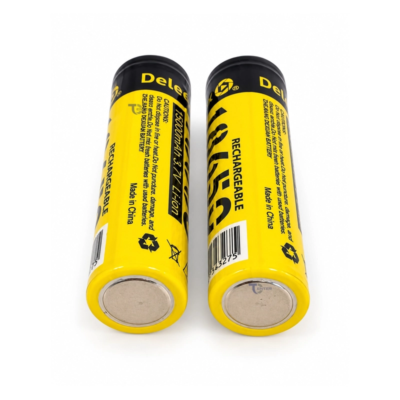 PACK 2 BATERIAS DELEEX 18650 3,7V PUNTA M2 - 5