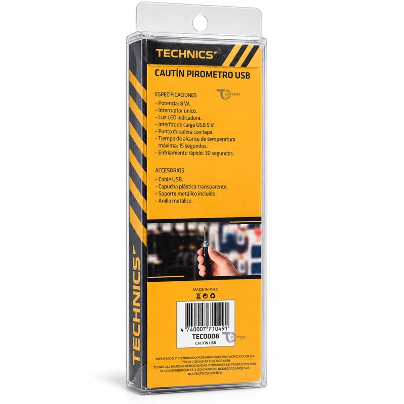 CAUTIN PIROMETRO USB 8W 5V TECHNICS TEC0008 - 5