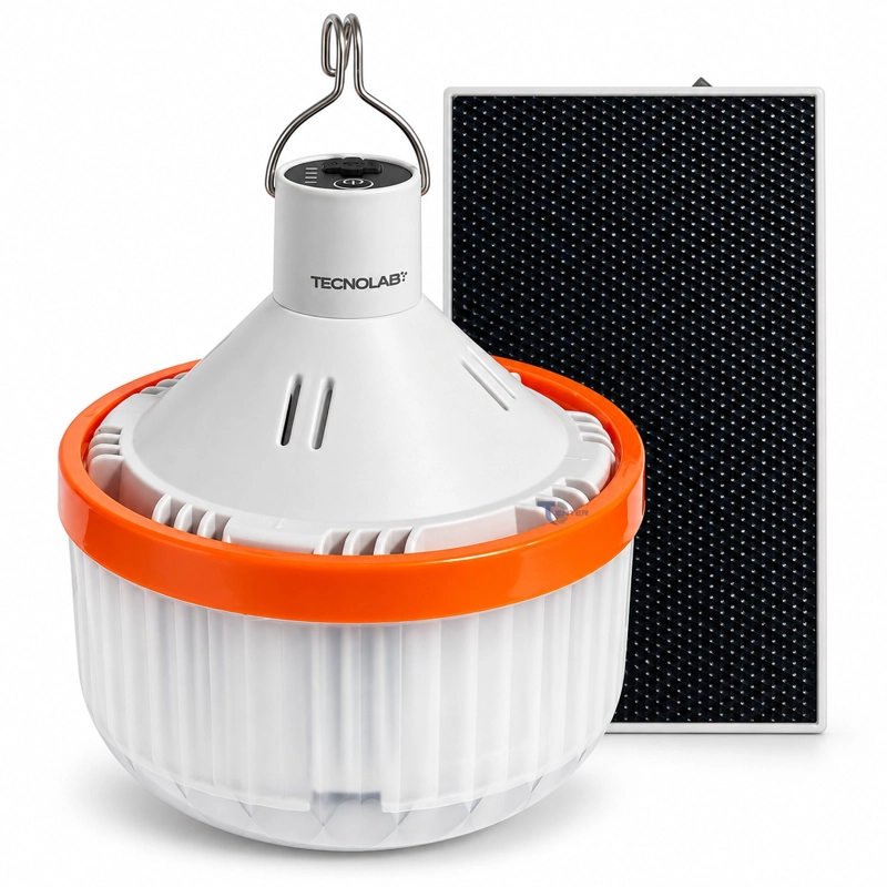 LAMPARA LED SOLAR 80W USB-C TECNOLAB TL871 - 1