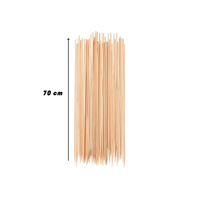 PALOS PARA BROCHETAS ANTICUCHOS PINCHOS 70CM - 2
