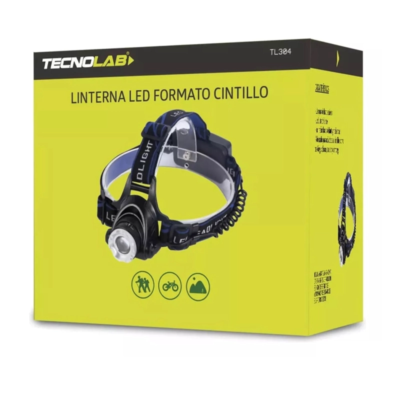 LINTERNA CINTILLO LED TECNOLAB RECARGABLE TL304 - 5
