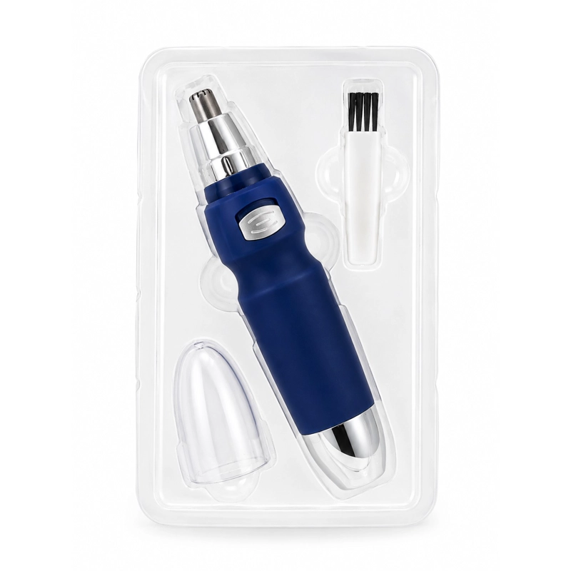 MAQUINA DEPILADORA NASAL CORTADORA DE PELOS NARIZ OREJAS AZUL - 5