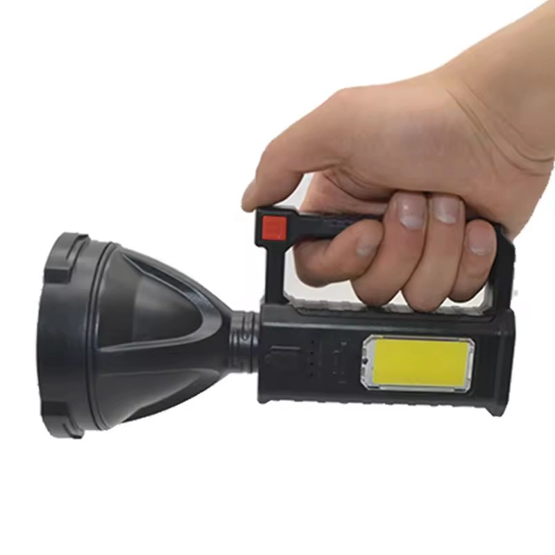 LINTERNA LED CON TRIPODE 1 LED + 1 LED COB RECARGABLE USB - 2