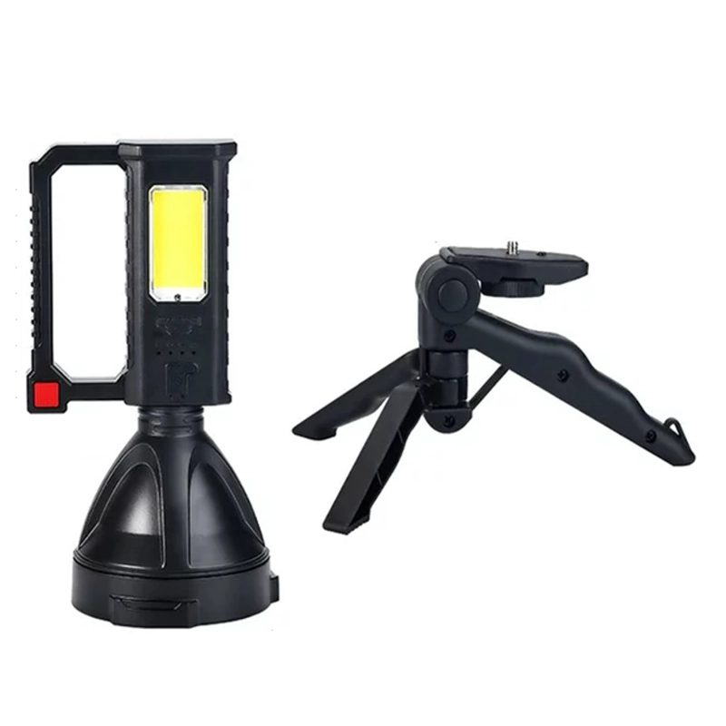 LINTERNA LED CON TRIPODE 1 LED + 1 LED COB RECARGABLE USB - 4
