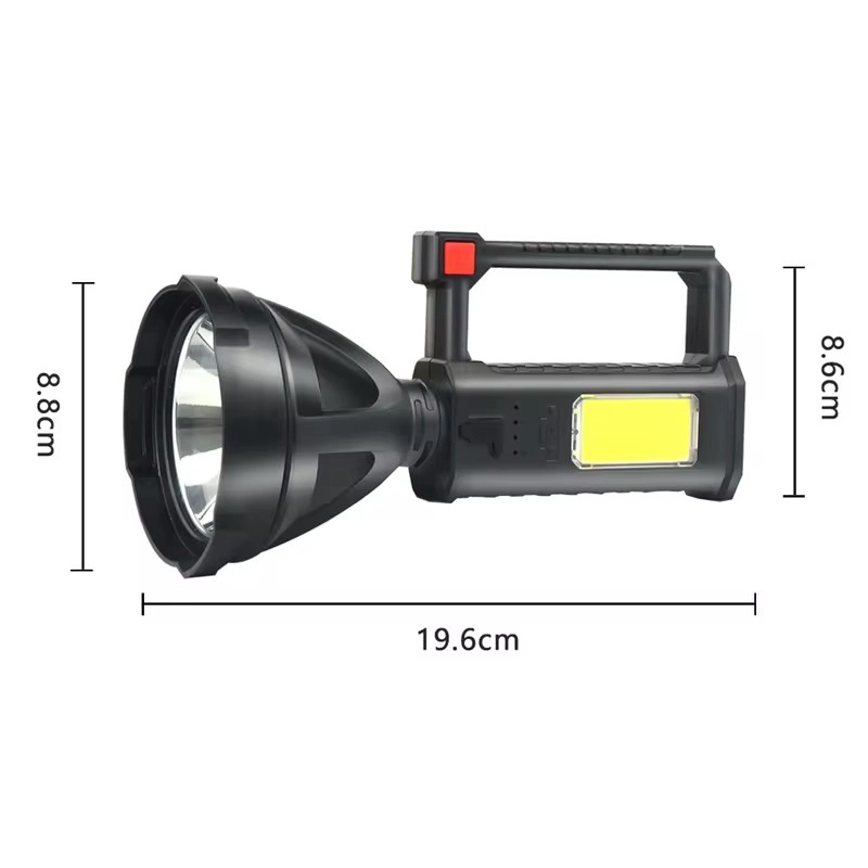 LINTERNA LED CON TRIPODE 1 LED + 1 LED COB RECARGABLE USB - 5