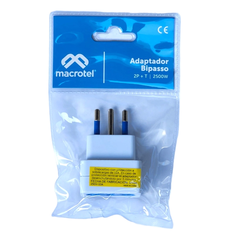 ENCHUFE ADAPTADOR BIPASO MACROTEL 10/16 2500W - 4