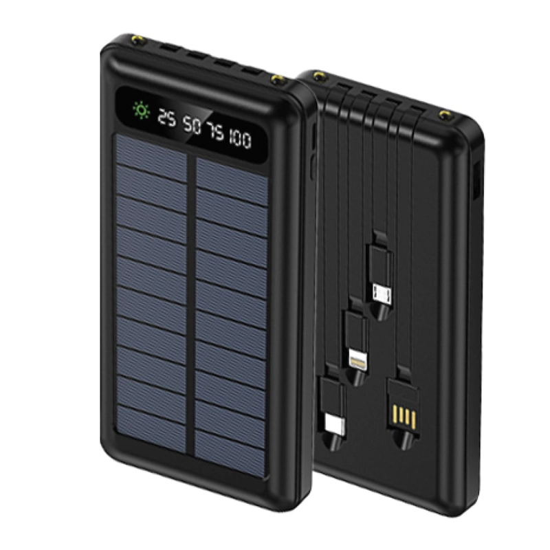 BATERIA PORTATIL SOLAR POWER BANK 10.000 MHA TECNOLAB TL570BK - 1
