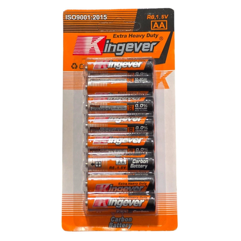PACK 8 PILAS KINGEVER AA CARBON BATTERY R6 - 1