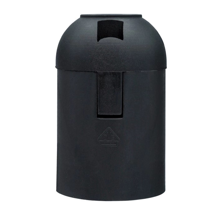 SOQUETE PORTA LAMPARAS E27 PHILCO COLOR NEGRO - 1