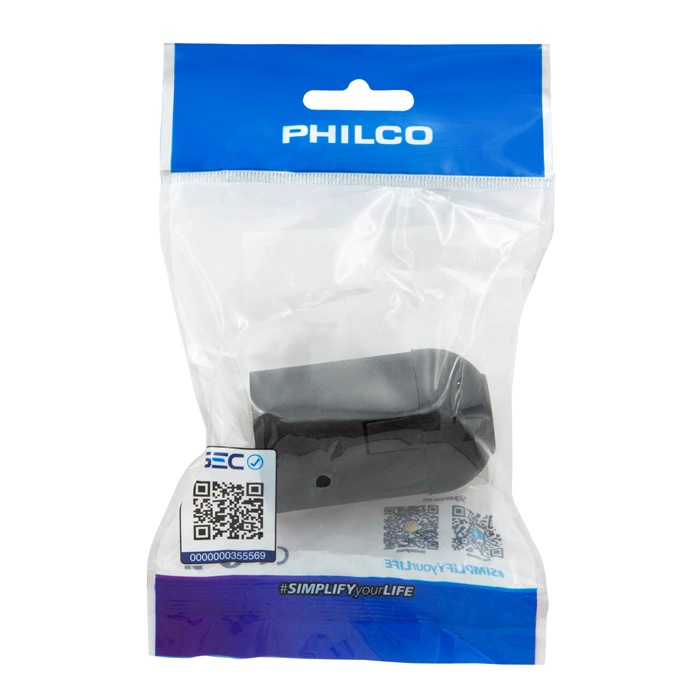 SOQUETE PORTA LAMPARAS E27 PHILCO COLOR NEGRO - 4