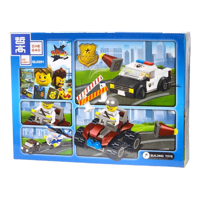 SET BLOQUES PARA ARMAR DIDACTICO POLICE 175 PIEZAS - 2