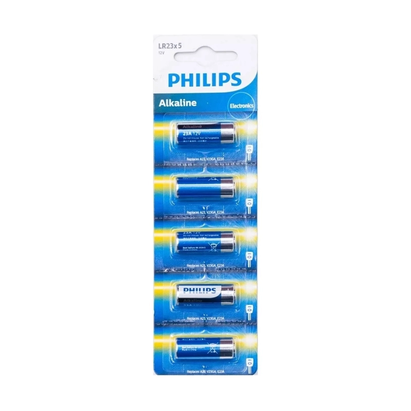 PACK 5 PILAS PHILIPS 23A LR23 ALCALINA BLISTER - 1