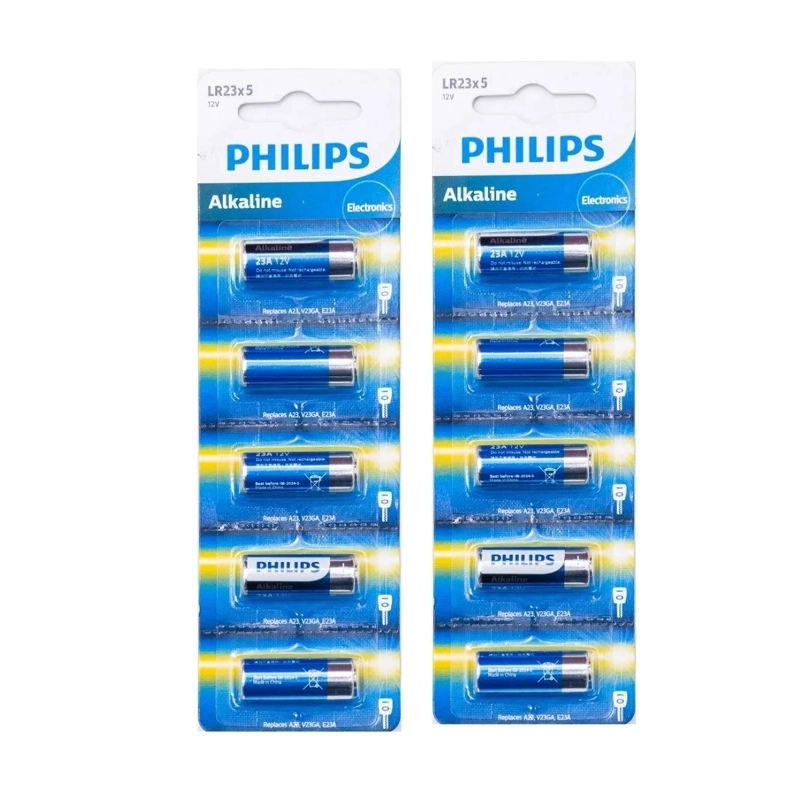 PACK 5 PILAS PHILIPS 23A LR23 ALCALINA BLISTER - 2