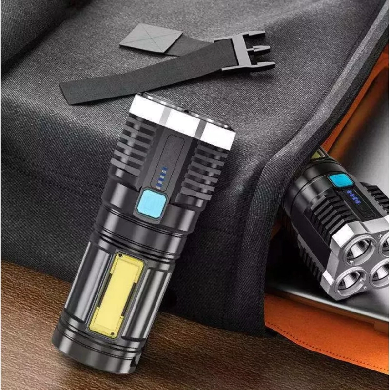 LINTERNA TECNOLAB DE MANO 4+1 LED COB TL544 - 4
