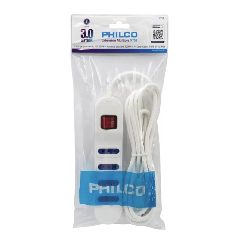ALARGADOR ELE CTRICO PHILCO 1430B 3 MTS 4 POS BLANCO - 2