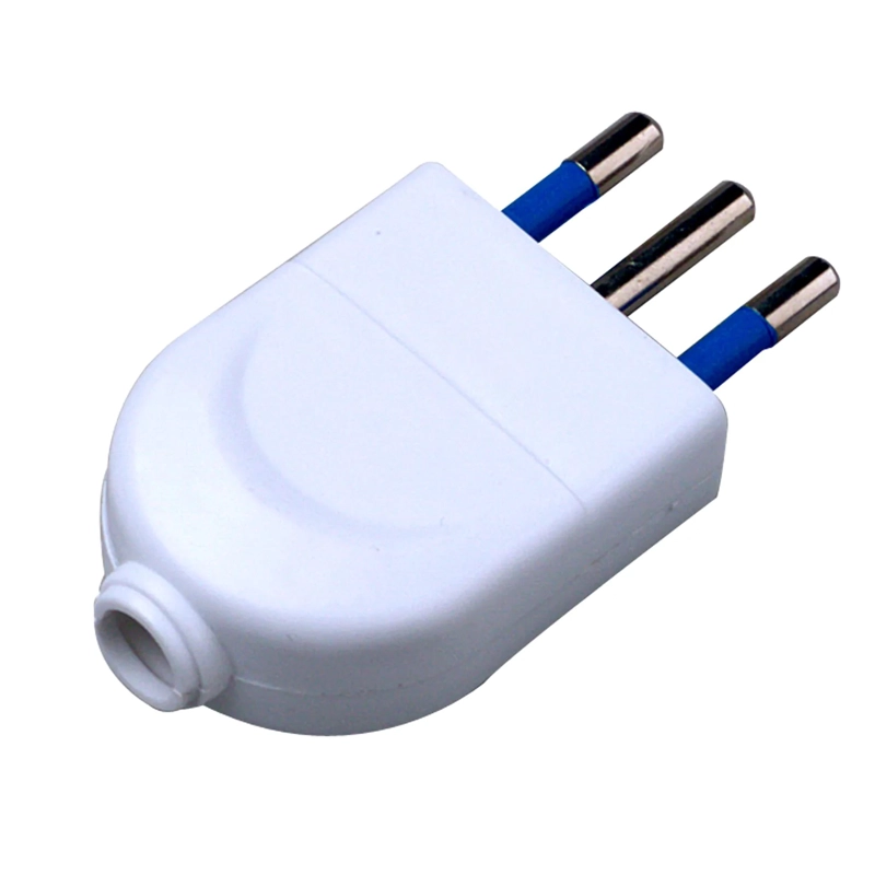 ENCHUFE MACHO VERTICAL MACROTEL 2P+T BLANCO - 1