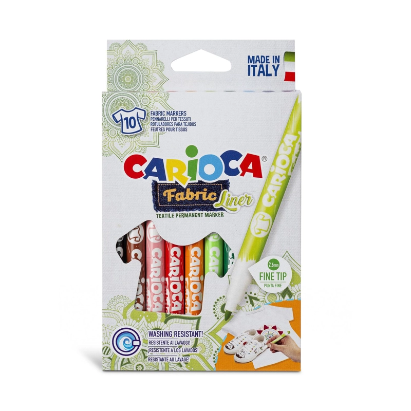 PLUMONES PARA TELA CARIOCA FABRIC LINER X10 PUNTA FINA - 1