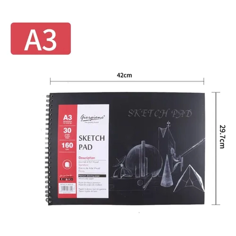 SKETCH PAD GIORGIONE G-SK30 A3 HORIZONTAL 160 G · 30 HOJAS - 1