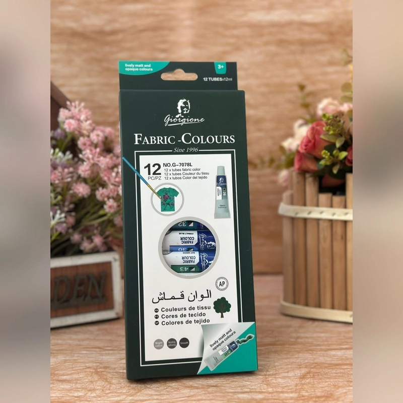 SET 12 PINTURAS PARA TELA GIORGIONE G-7078 · 12 X 12 ML - 4
