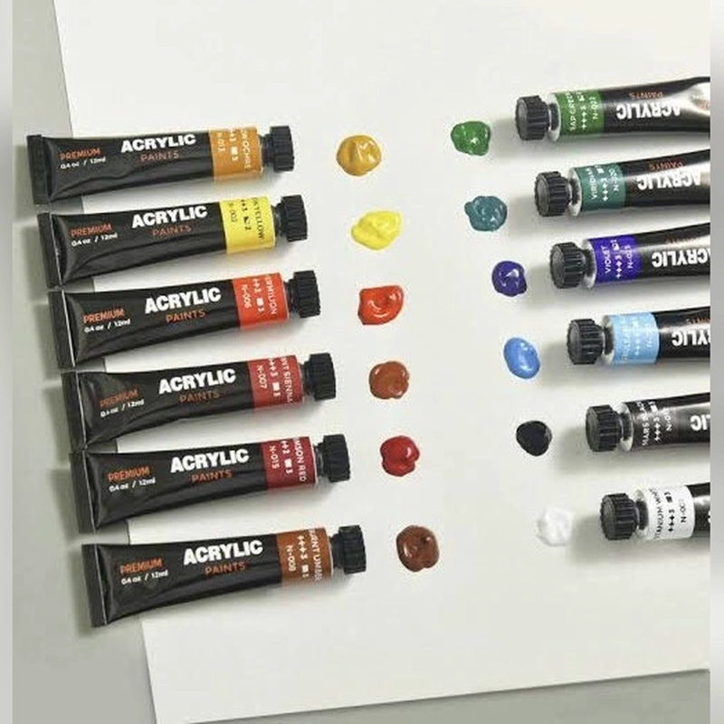 SET 12 PINTURAS ACRILICAS GIORGIONE PREMIUM G-AC1205 12 ML - 3
