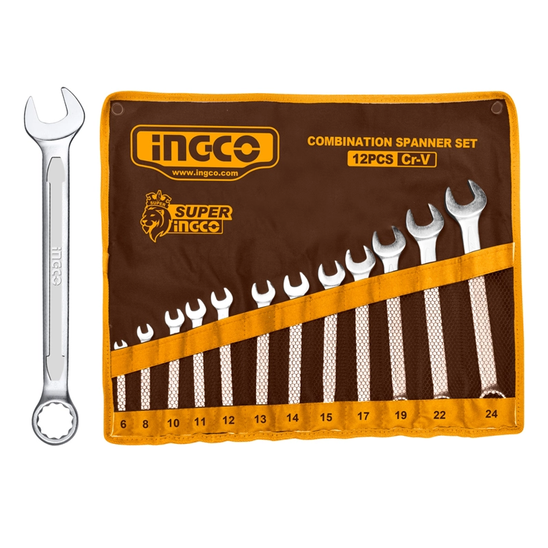 SET LLAVES PUNTA/CORONA INDUSTRIAL 12 PIEZAS 6-24MM INGCO - 3