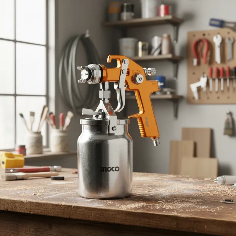PISTOLA DE PINTAR INDUSTRIAL NEUMATICA 1,4MM HVLP 1000CC - 1