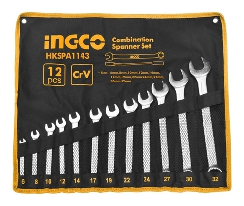 SET LLAVES PUNTA/CORONA INDUSTRIAL 12 PIEZAS 6-32MM - 1