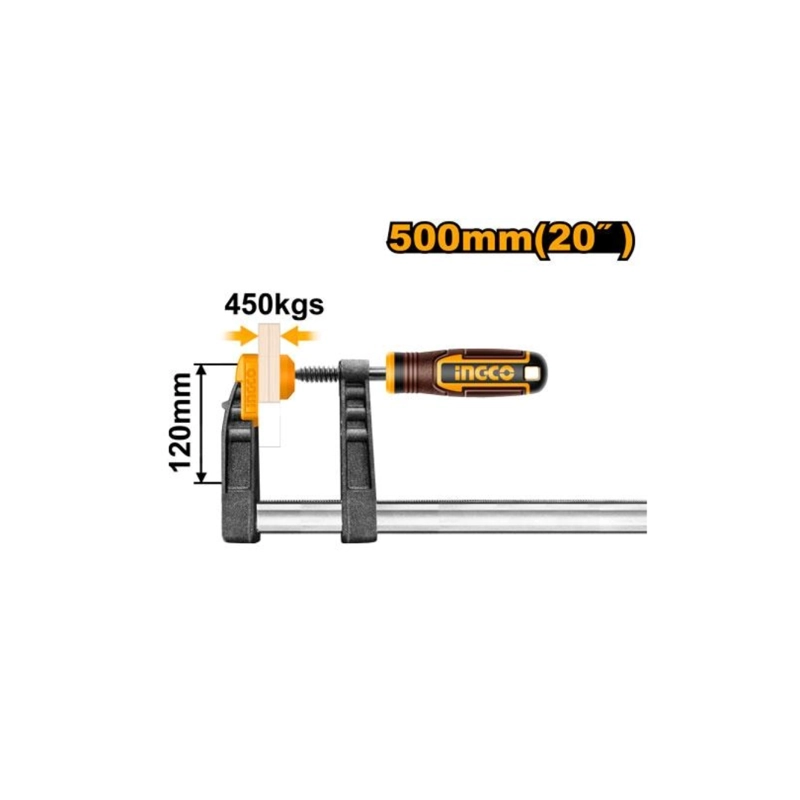 PRENSA SARGENTO INGCO EN F INDUSTRIAL 120X500MM - 2