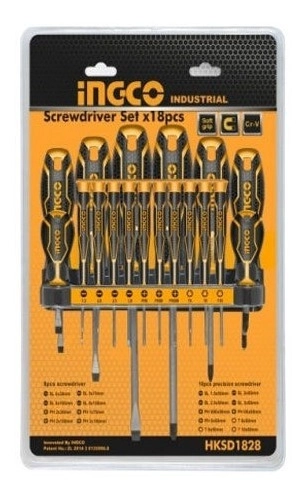 SET DESTOR ESTANDAR/ PH/SL/T 18 PIEZAS INGCO HKSD1828 - 1